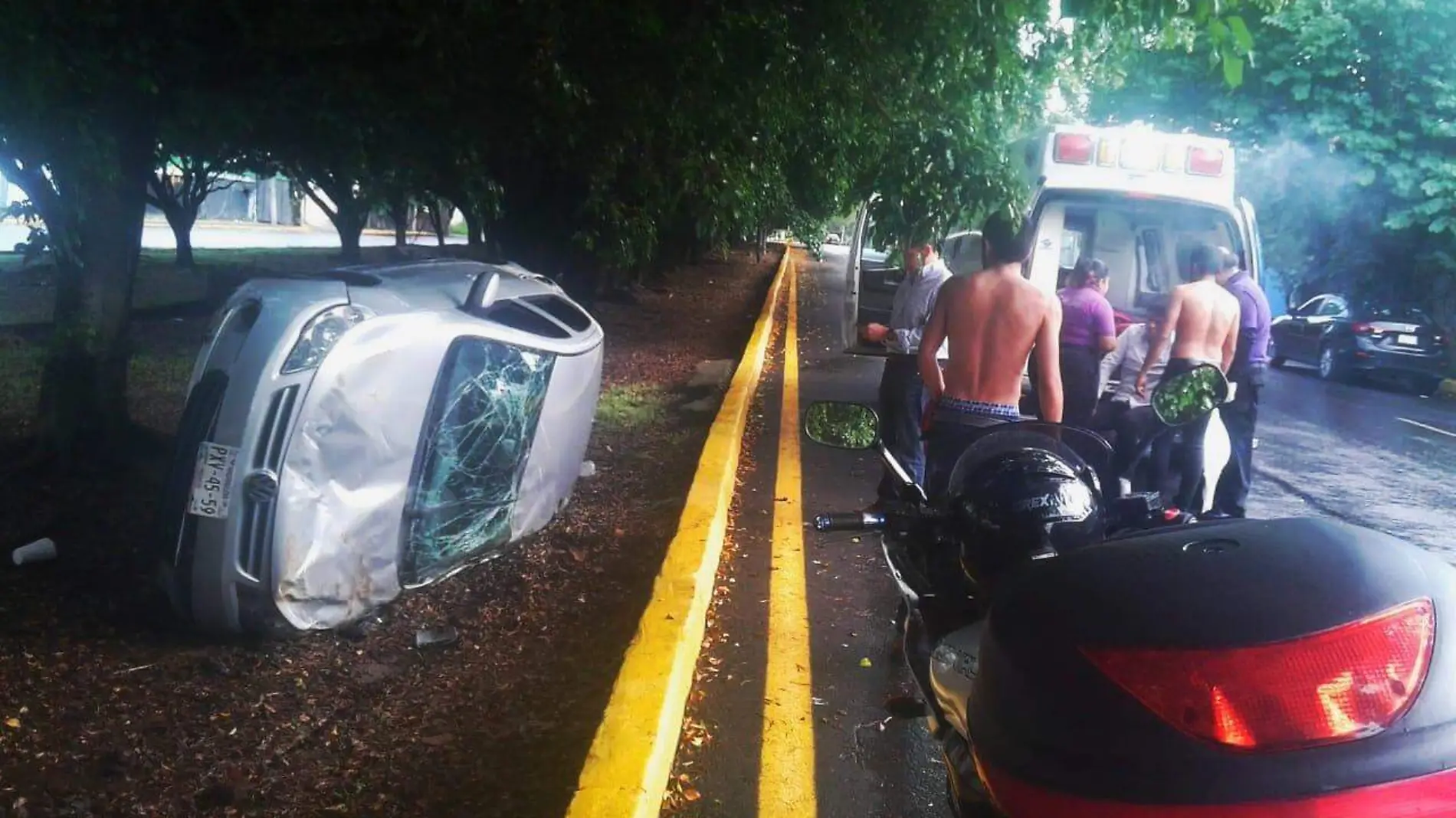 Accidente en Teopanzolco